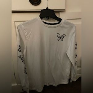 Art class Buttefly Long Sleeve tee Lg